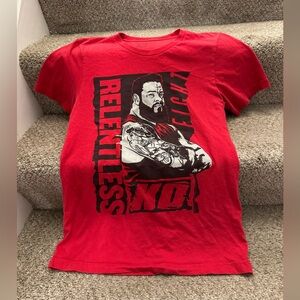 Men's Red Kevin Owens Relentless T-Shirt Size small